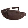 vintage crazy horse leather waist bag parks 4