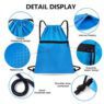 waterproof drawstring backpacks with zipper 2