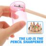 12 colors mini drawing pencil set with sharpener 2