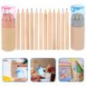 12 colors mini drawing pencil set with sharpener 5