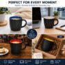 12oz colored inside ceramic coffee mug with handle 1