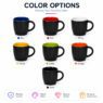 12oz colored inside ceramic coffee mug with handle 4