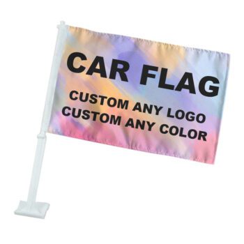 12x18 inch double side polyester car window flag