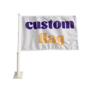 12x18 inch double side polyester car window flag 5