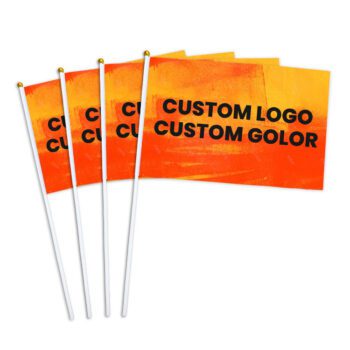 14x21cm polyester mini hand held flag