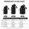 150ml protein powder container with carabiner 2