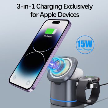 15w portable folding magnet wireless charging for iphone 1