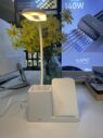 15w wireless charger desk lamp with pen holder phone stand 3