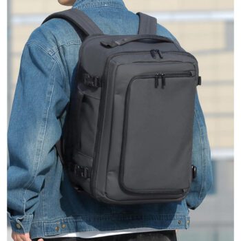 17 3 inch pu leather business laptop backpack 4