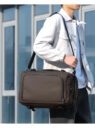 17 3 inch pu leather business laptop backpack 5