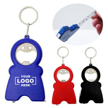 1m tape measure key ring bottle opener keychain