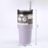 20oz stainless steel insulated tumbler with straw 5