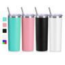 20oz straight tumbler with straw
