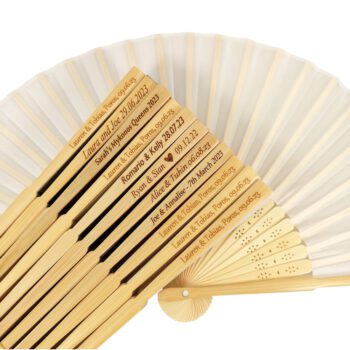 21cm classic folk art painted bamboo folding fan 6