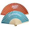 21cm custom engraved bamboo folding hand fan 2