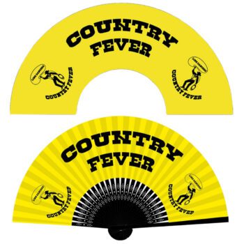 21cm custom engraved bamboo folding hand fan