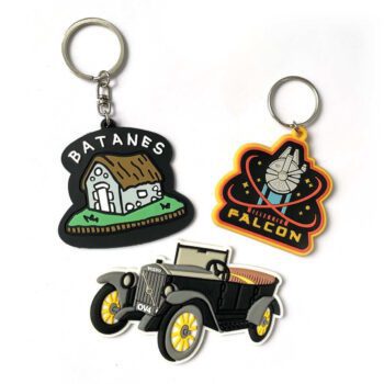 2d3d soft pvc silicone cartoon keychain