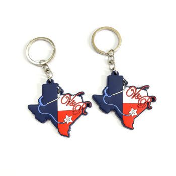 2d3d soft silicone pvc logo keyring 1