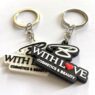 2d3d soft silicone pvc logo keyring 2