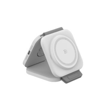 3 in 1 fabric foldable magnetic wireless charging station 6