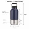 3 in 1 insulated dog water bottle and pet bowl 1