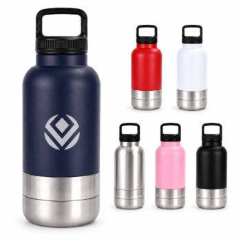 3 in 1 insulated dog water bottle and pet bowl