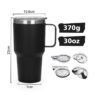 30oz stainless steel tumbler with handle 3