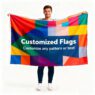 35 feet polyester national country team flag