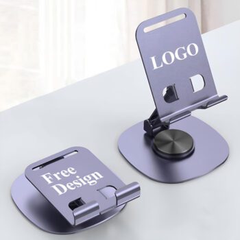 360 degree rotating carbon steel desktop phone tablet stand
