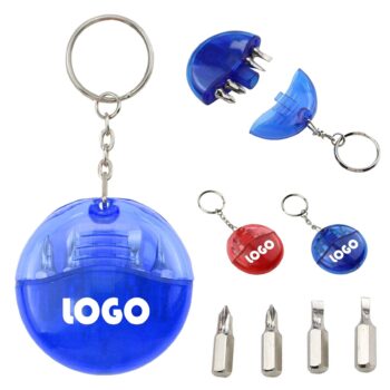 4 in 1 mini screwdriver set keychain