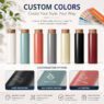 400ml wood grain lid insulated stainless steel thermal flask 5