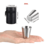 46pcs set outdoor travel stainless steel cups 2