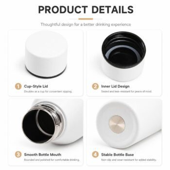 500ml powder coated double wall insulated thermos bottle 1