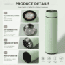500ml smart temperature display thermal bottle