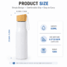 500ml stainless steel sports water bottle with bamboo lid 1