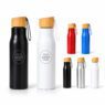 500ml stainless steel sports water bottle with bamboo lid