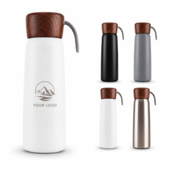 500ml wood grain lid stainless steel thermos bottle