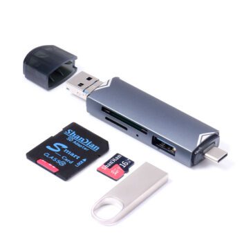 6 in 1 dual usb c usb 3 0 memory card reader
