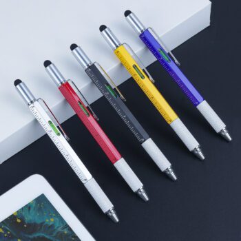 6 in 1 multifunction pen metal stylus ballpoint pen 1
