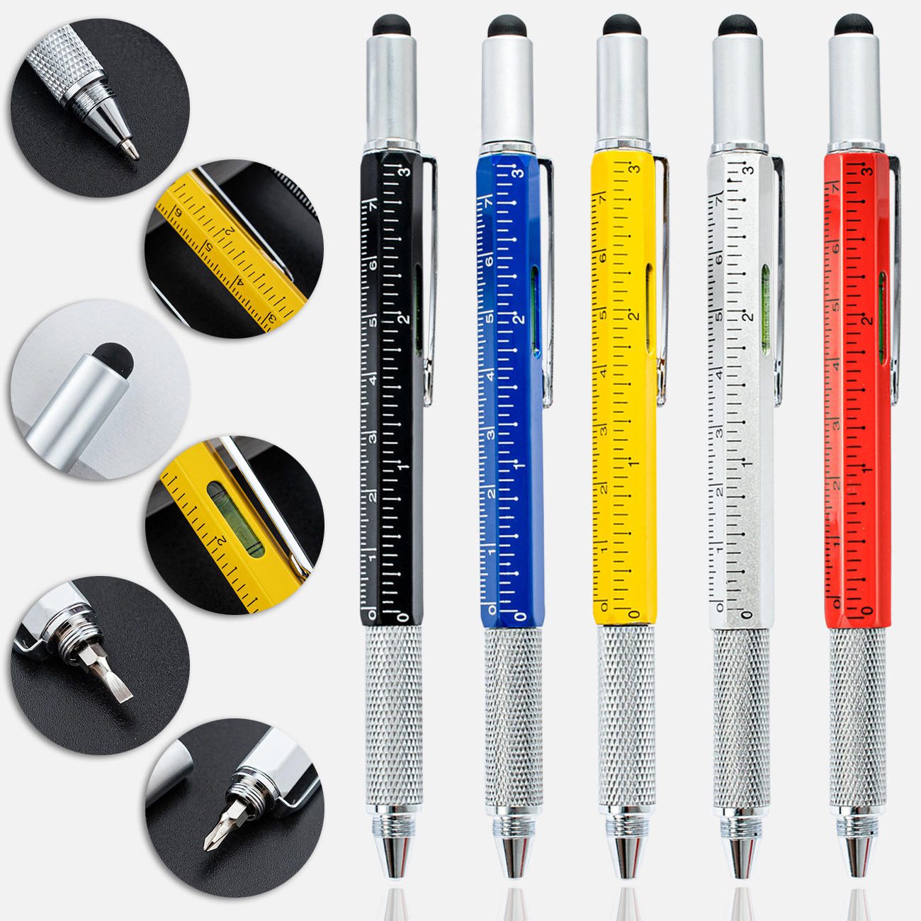 6 in 1 multifunction pen metal stylus ballpoint pen 6 in 1 multifunction pen metal stylus ballpoint pen