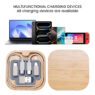 60w pd fast charging cable adapter set with wooden case 5