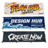60x180cm polyester double sided nobori flag