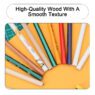 7 inch hb 2b 2h wood pencil with eraser 4