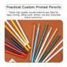 7 inch hb 2b 2h wood pencil with eraser 5