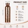 800ml hammered copper ayurvedic water bottle 2