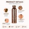 800ml hammered copper ayurvedic water bottle 3