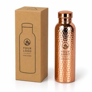 800ml hammered copper ayurvedic water bottle