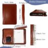 a4 binder portfolio padfolio with zippered closure 1