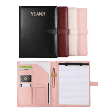 a4 business pu leather portfolio folder