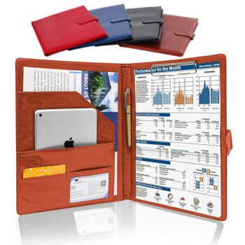 a4 conference portfolio folder with clipboard
